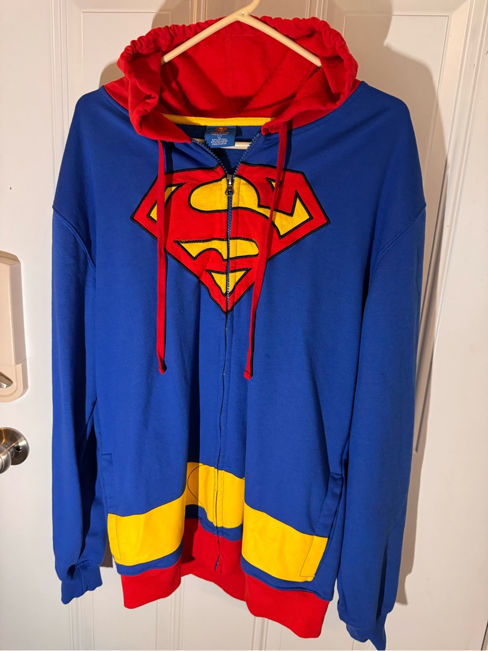 DC Comics Blue Red Yellow Superman Full-Zip Hoodie